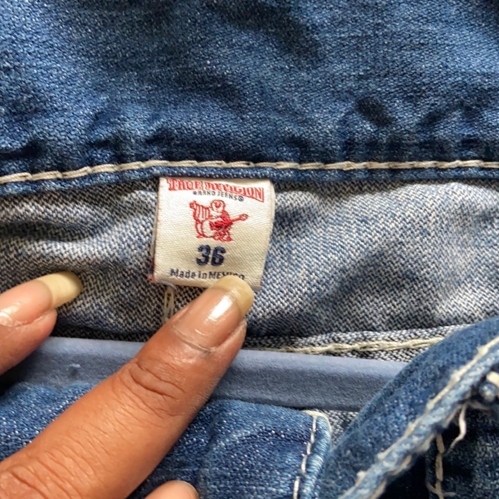 True Religion Faded Blue Jeans